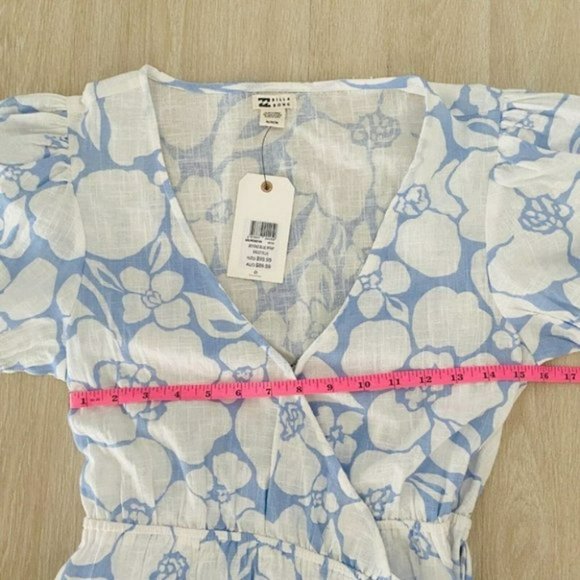 Billabong BNWT Beyond Blue Wrap Dress Womens Size Medium - Picture 11 of 16